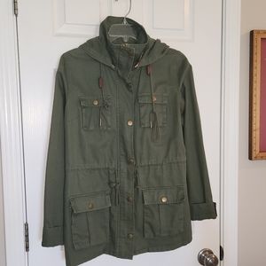 Market & Spruce - Women's Utility Cargo Jacket - Size Medium (M)